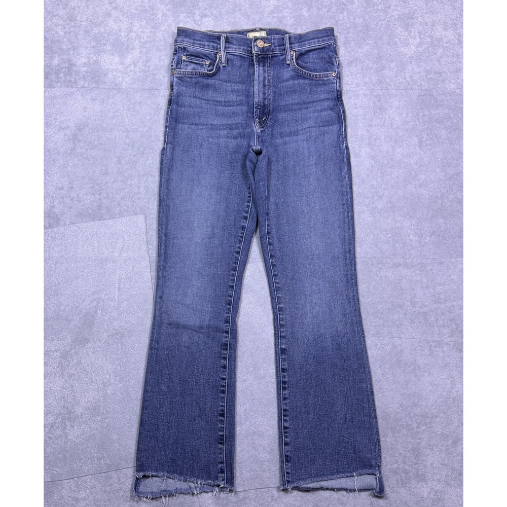 Mother Jeans Womens 27x26 Insider Crop Step Fray Girl Crush Boho Made in USA